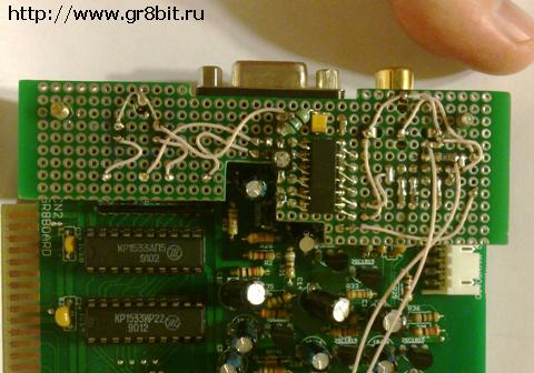 Wire from puter side