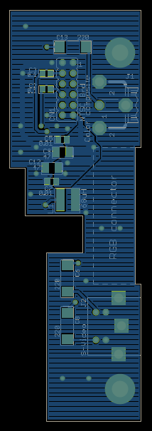 Composite and Y/C Video Board back/inner surface