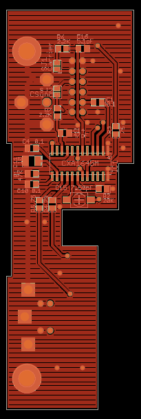 Composite and Y/C Video Board front/outer surface