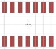 14 pads arranged