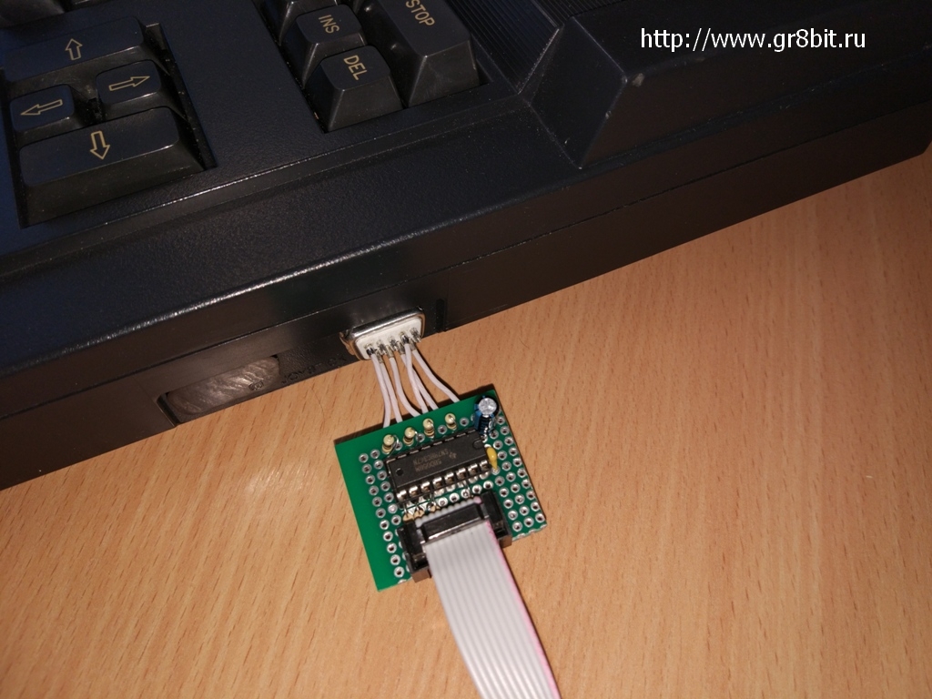 GR8Blaster board connected to Yamaha MSX machine