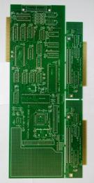 GR8BIT slot extender and video boards on a single PCB sheet